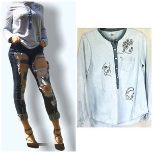 🔴SOLD🔴 Custom J.Crew blouse